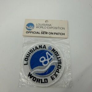New 1984 Louisiana World Exposition Sew On Patch New Orleans